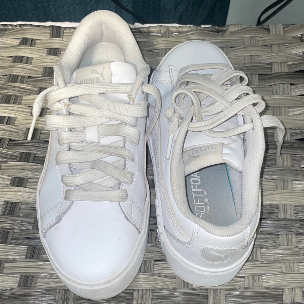 Puma Classic White Leather Sneakers